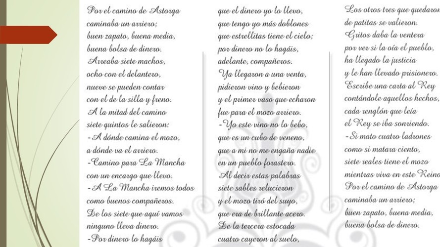 Romance Arriero - ilustración tradicional